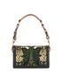 Floral Print Vintage Shoulder Bag, back view